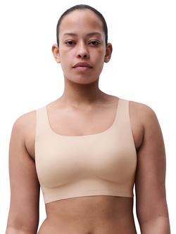 Chantelle Soft Stretch Power Scoop Neck Support Bralette, Golden Beige