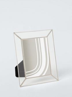 John Lewis Flat Glass Border Photo Frame, Silver, Silver