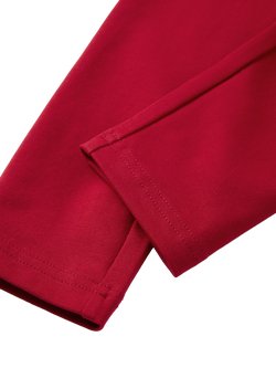 Polarn O. Pyret Kids' Cotton Blend Leggings, Red - view 2, Red
