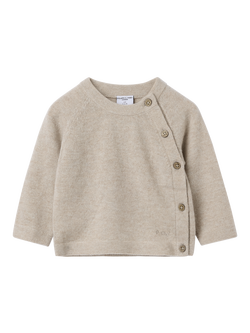 Polarn O. Pyret Baby Cashmere Cardigan, Natural, Natural