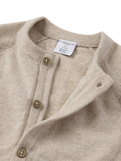 Polarn O. Pyret Baby Pure Cashmere Overall Bodysuit, Natural - view 2, Natural