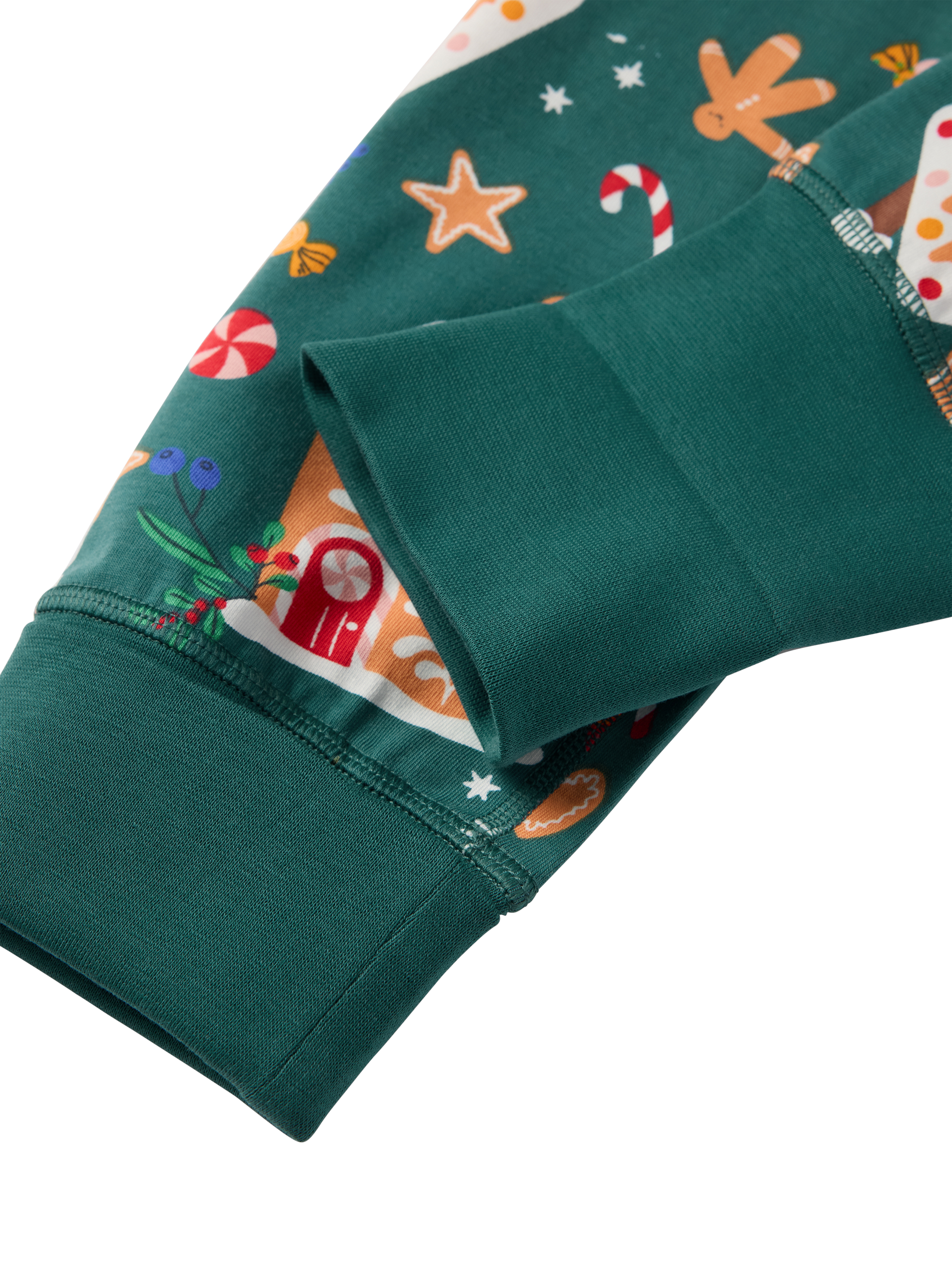 Polarn O. Pyret Kids' Cotton Blend Gingerbread House Print Pyjama Set ...