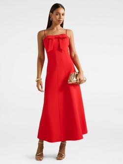 Forever New Harlow Bow Front Midi Dress, Red