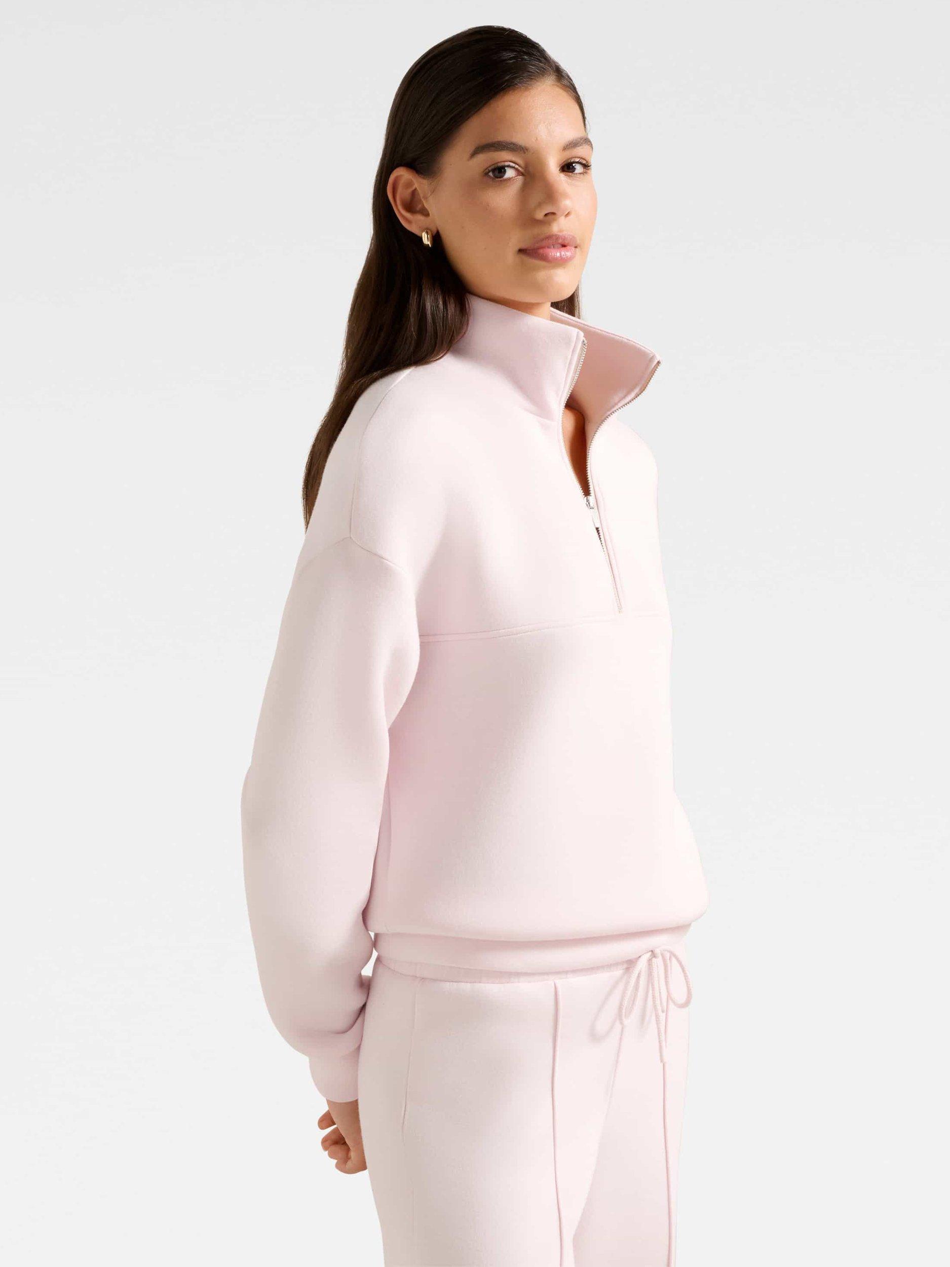 Product image 3 of 5, which shows Forever New Lya Lounge Jumper, Soft Pink, XXS