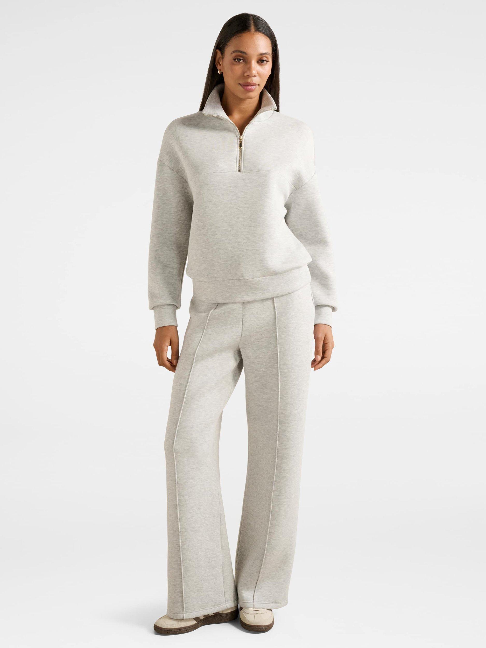 Product image 5 of 5, which shows Forever New Lya Lounge Jumper, Light Grey Marle, XXS