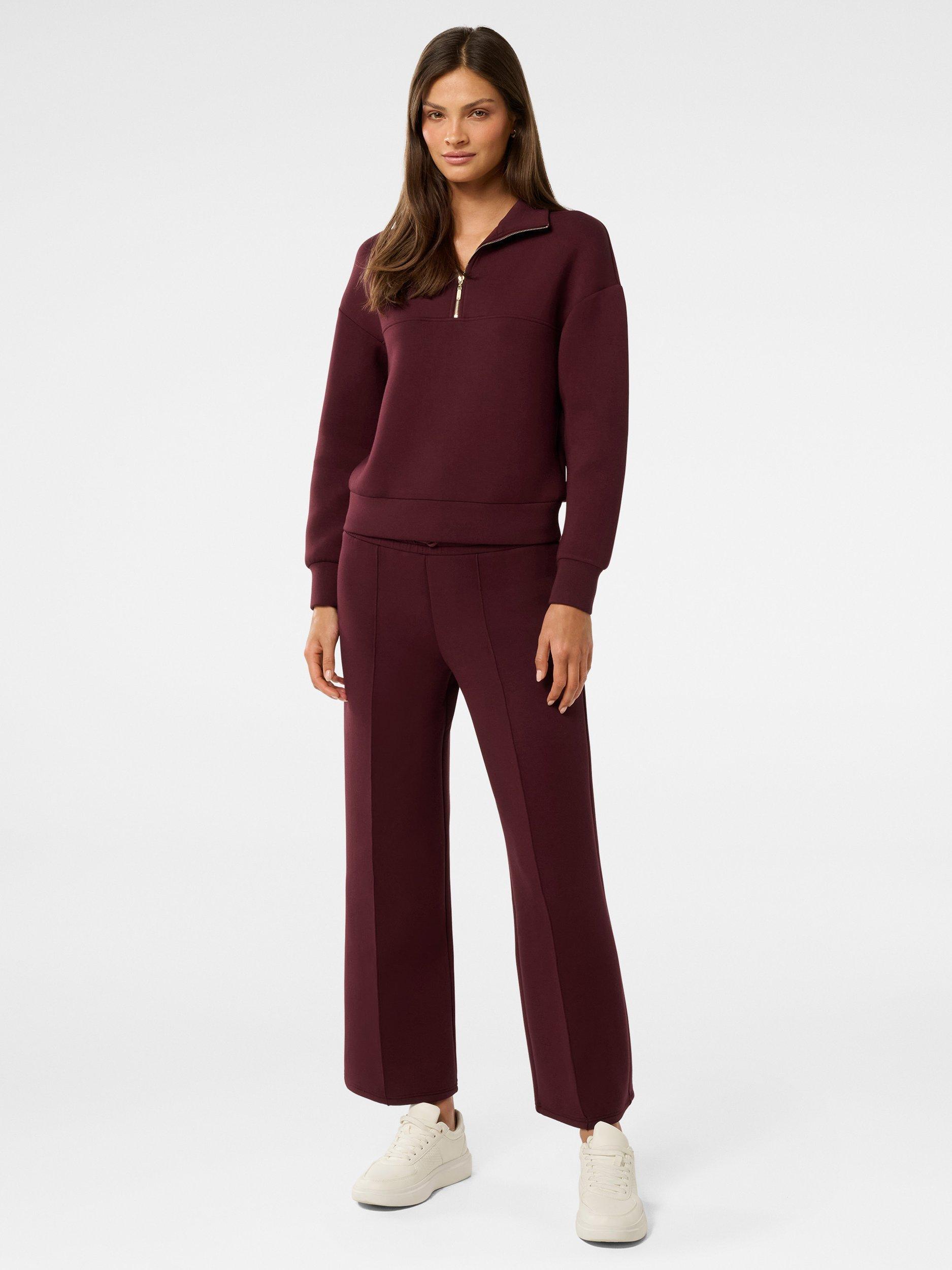 Product image 5 of 5, which shows Forever New Lya Lounge Jumper, Deep Maroon, XXS