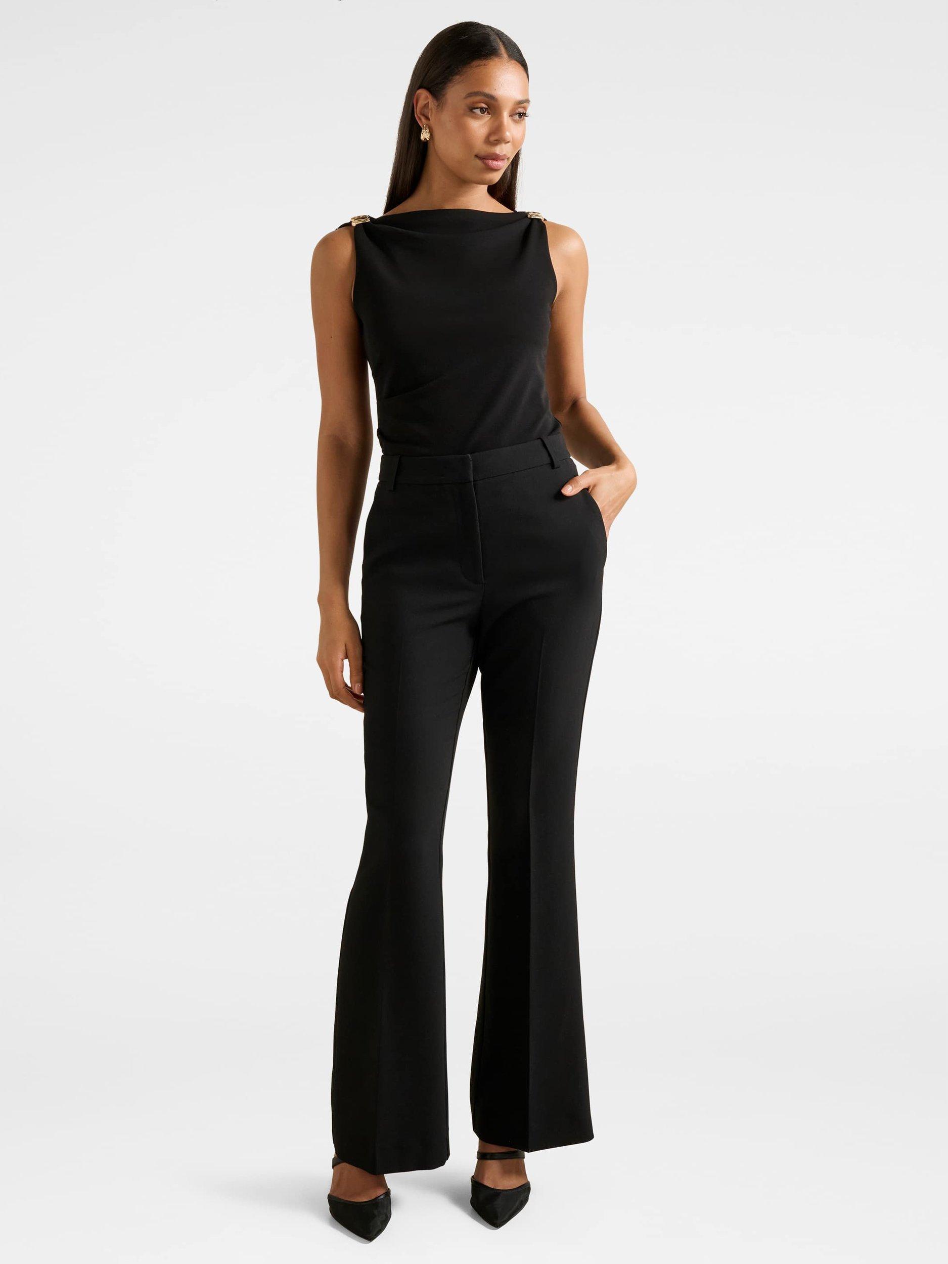 Product image 5 of 5, which shows Forever New Cleo Sleeveless Cowl Neck Top, Black, L