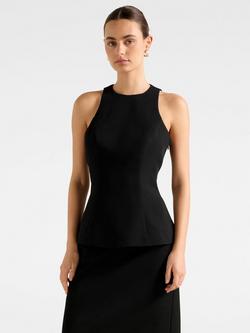 Forever New Dahlia Sleeveless High Neck Top, Black