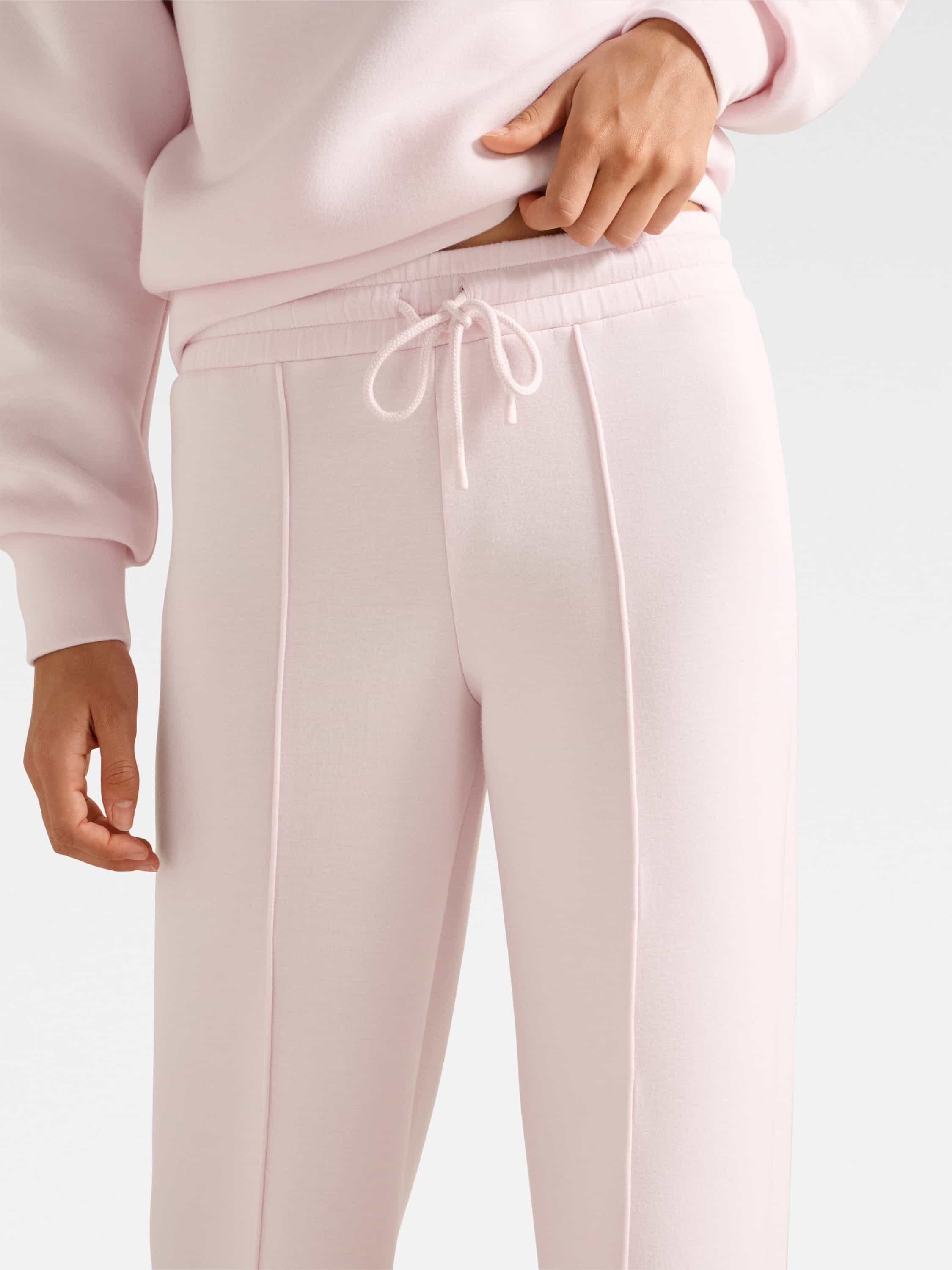 Product image 4 of 5, which shows Forever New Tiana Wide Leg Joggers, Soft Pink, L