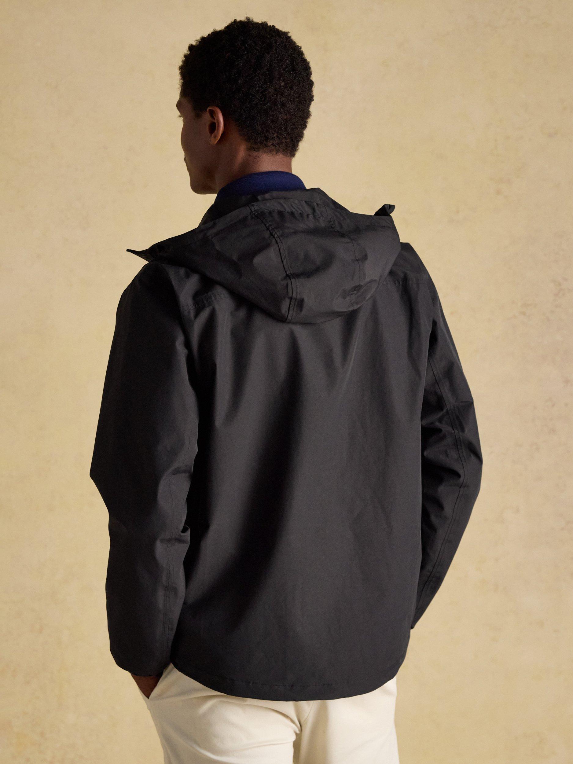 Product image 7 of 7, which shows Joules Aston Waterproof Rain Jacket, Black, XXL