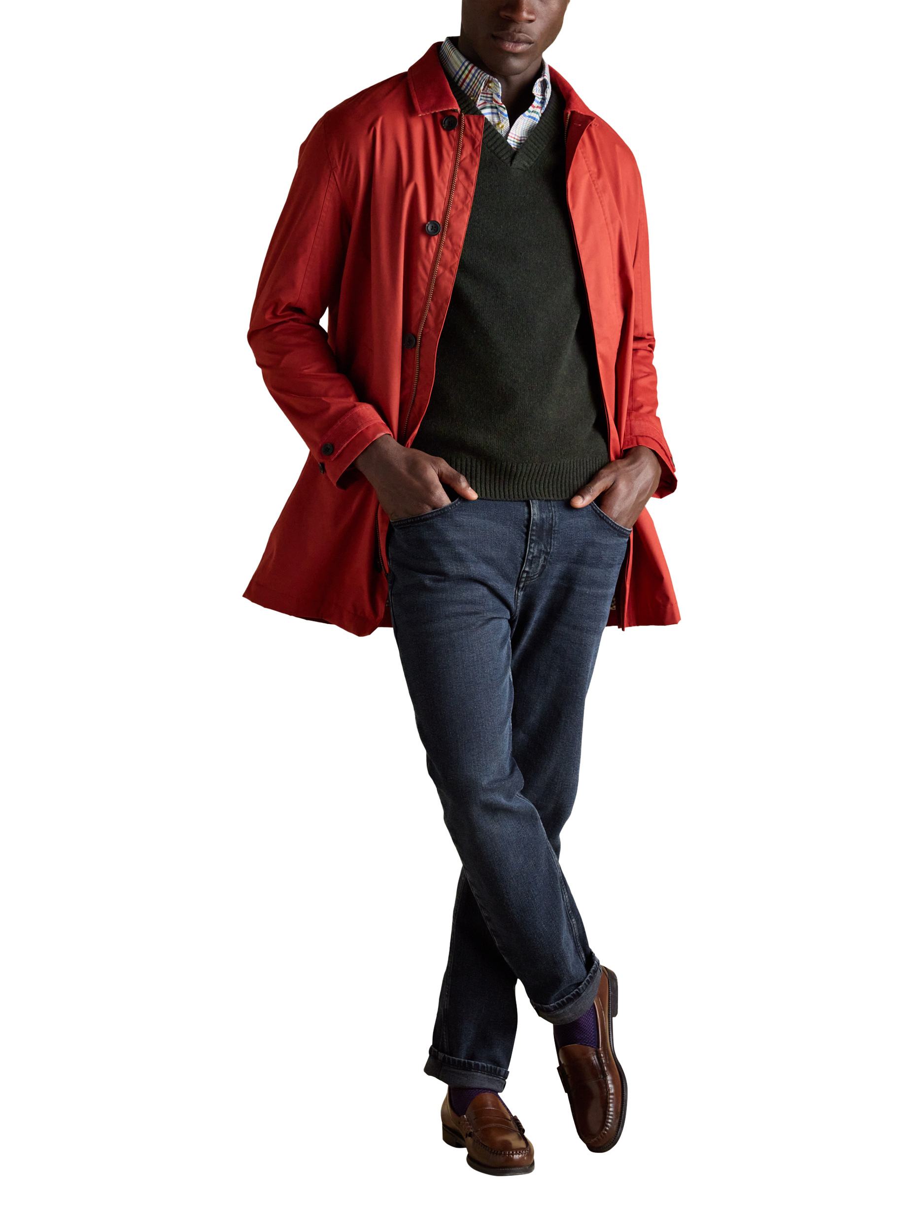 Product image 6 of 8, which shows Joules Highland Wool Blend Knitted Tank, Dark Green, S