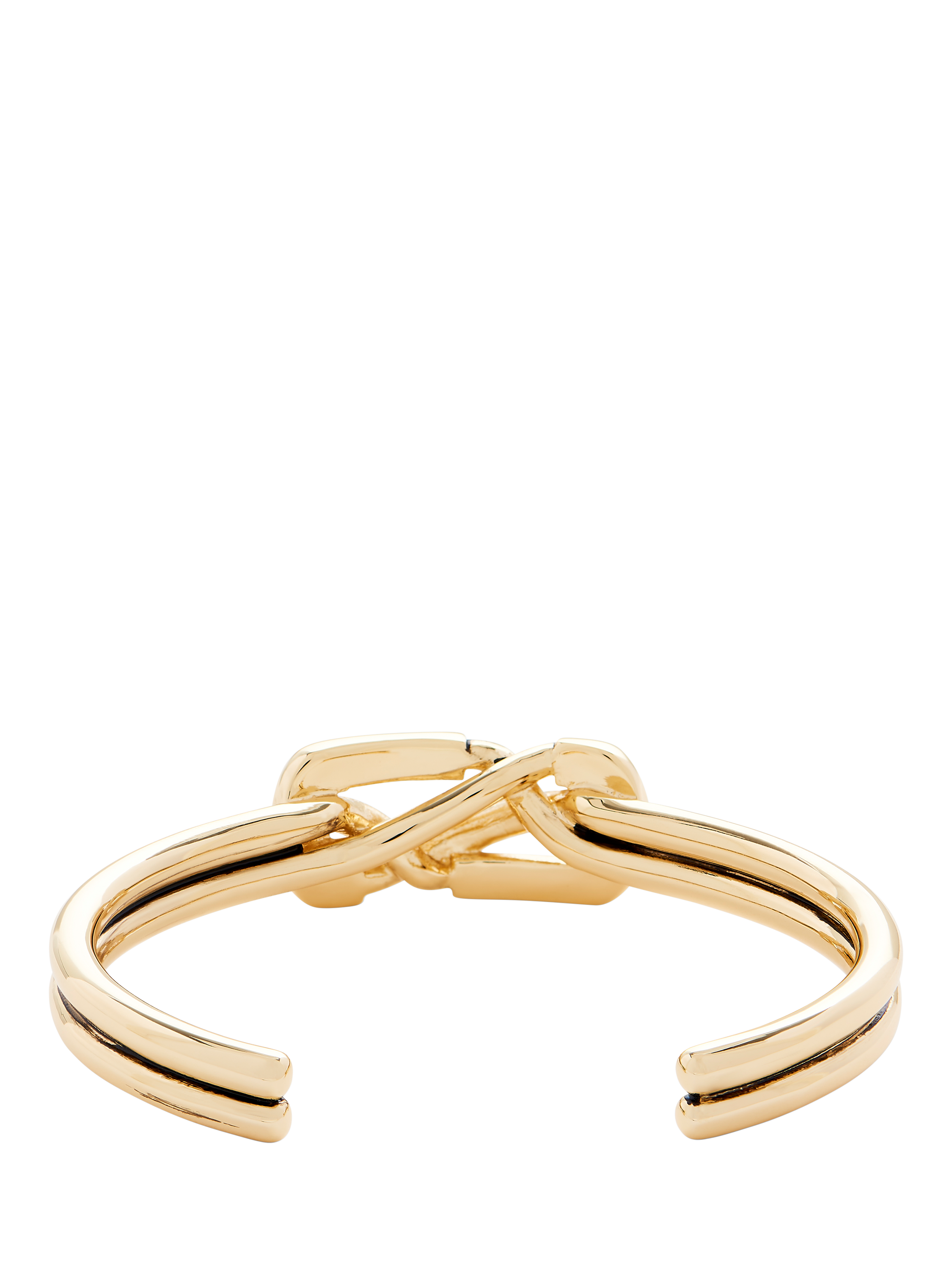 Product image 4 of 5, which shows Marc Jacobs Dual Cuff Bracelet, Gold, XS/S