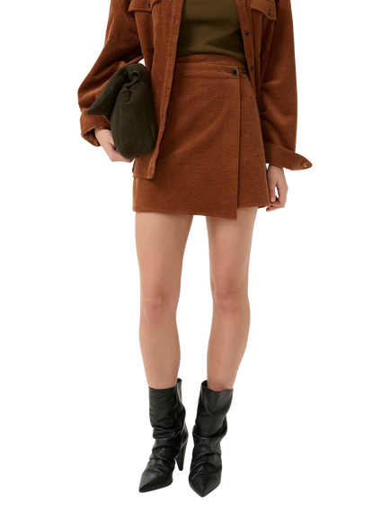 Gestuz Cortes Corduroy Mini Skirt, Cambridge Brown, Cambridge Brown