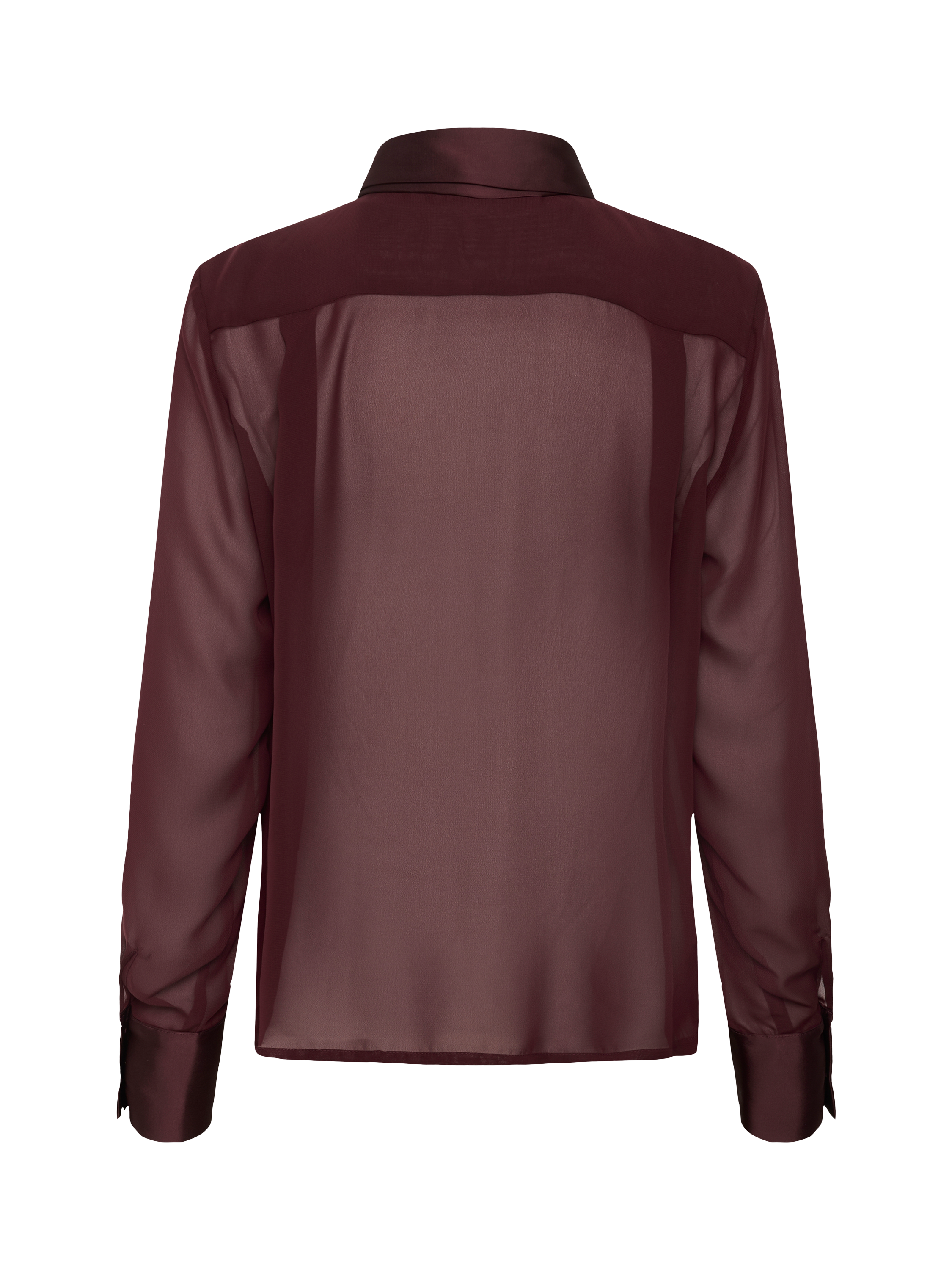 Product image 6 of 6, which shows Gestuz Lynne Corsage Sheer Shirt, Aronia, 8