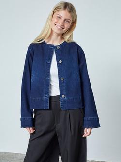 Sisters Point Feja Denim Jacket, Dark Blue Wash, Dark Blue Wash