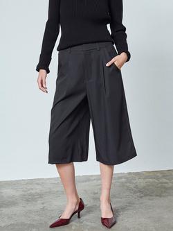Sisters Point Tailored Culotte Shorts, Black, Black