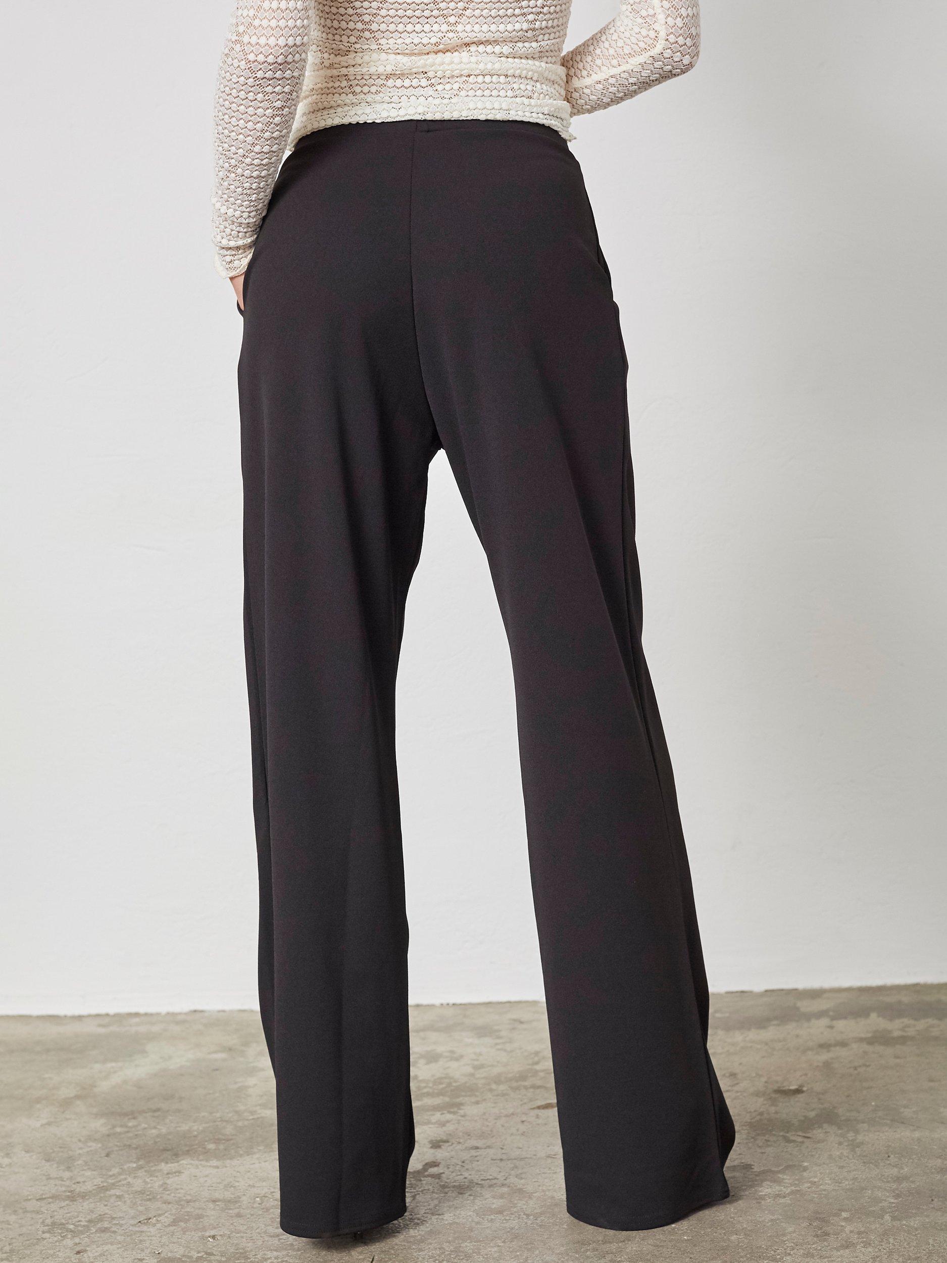 Product image 2 of 2, which shows Sisters Point Glut Wide Leg Trousers, Black, XS