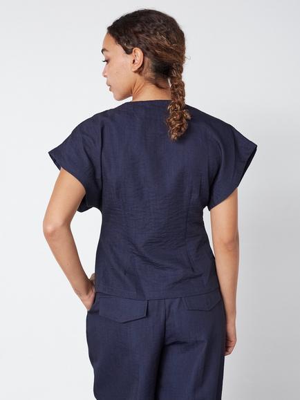 Sisters Point Gevela Waistcoat, Dark Blue - view 2, Dark Blue