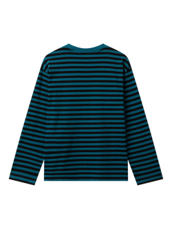 Benetton Kids' Long Sleeve Stripe T-Shirt, Multi - view 2, Multicolor