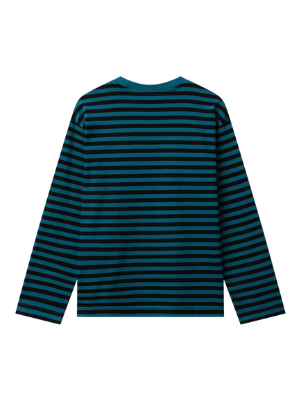 Benetton Kids' Long Sleeve Stripe T-Shirt, Multi - view 2, Multicolor