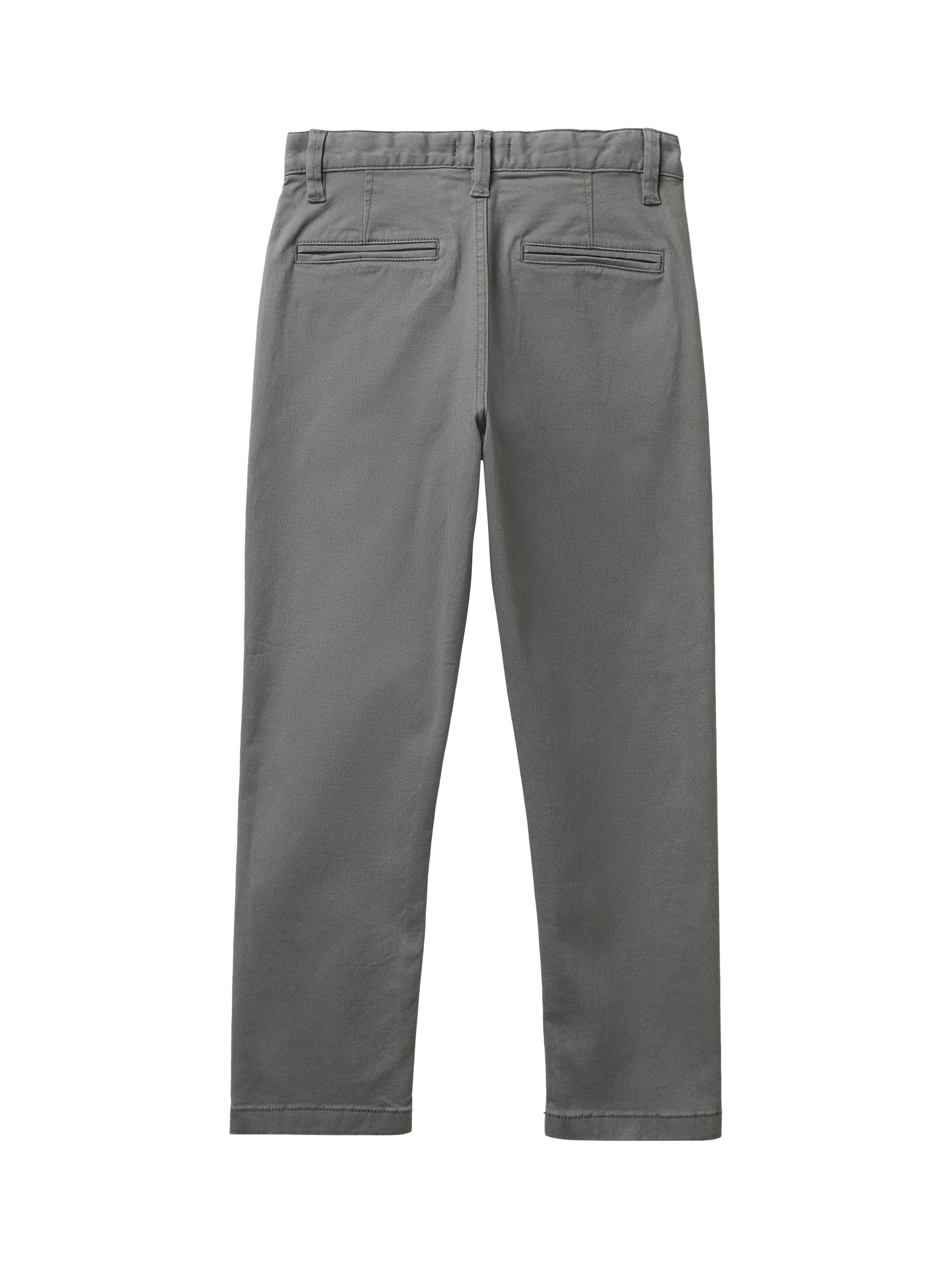 Product image 2 of 3, which shows Benetton Kids' Stretch Chino Trousers, Grey, 6-7 years