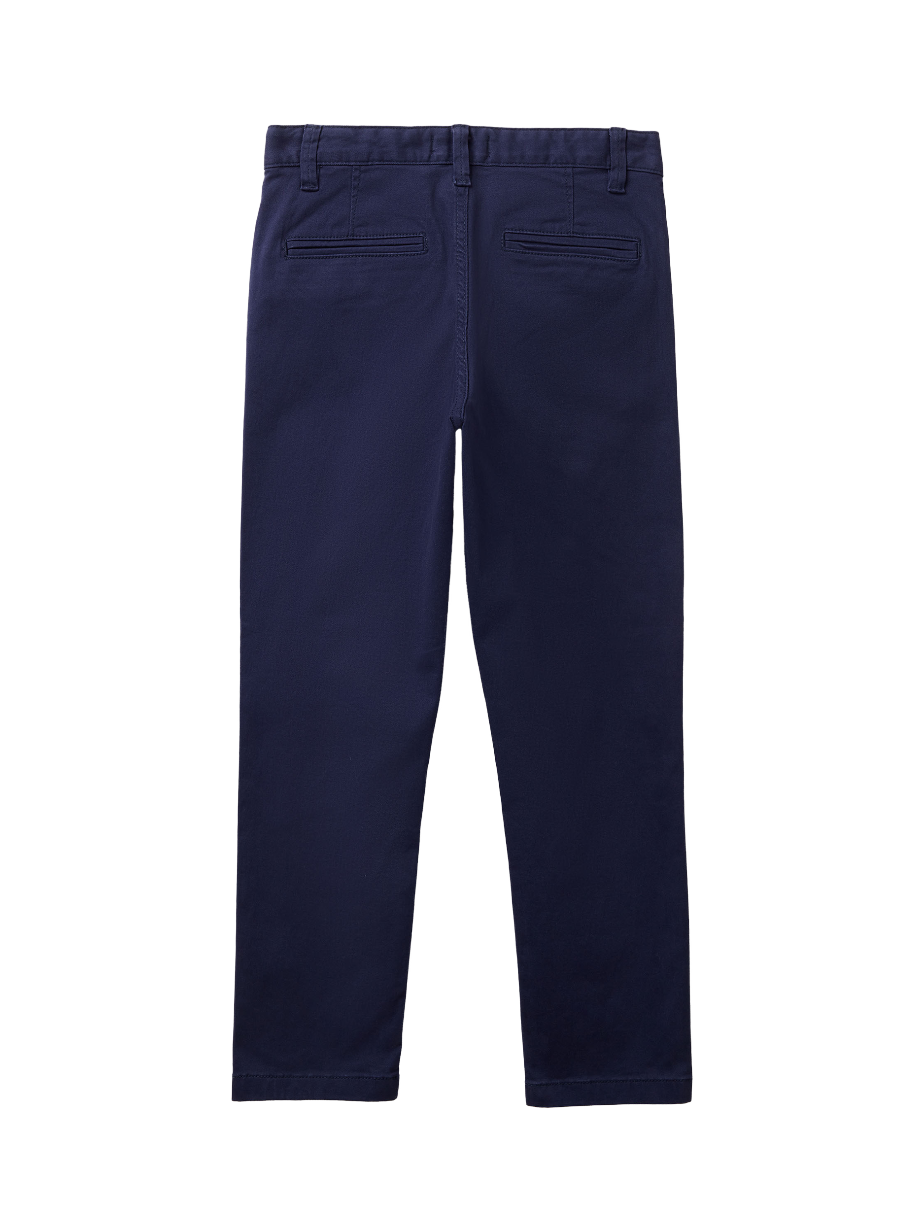 Product image 2 of 11, which shows Benetton Kids' Stretch Chino Trousers, Navy Blue, 11-12 years