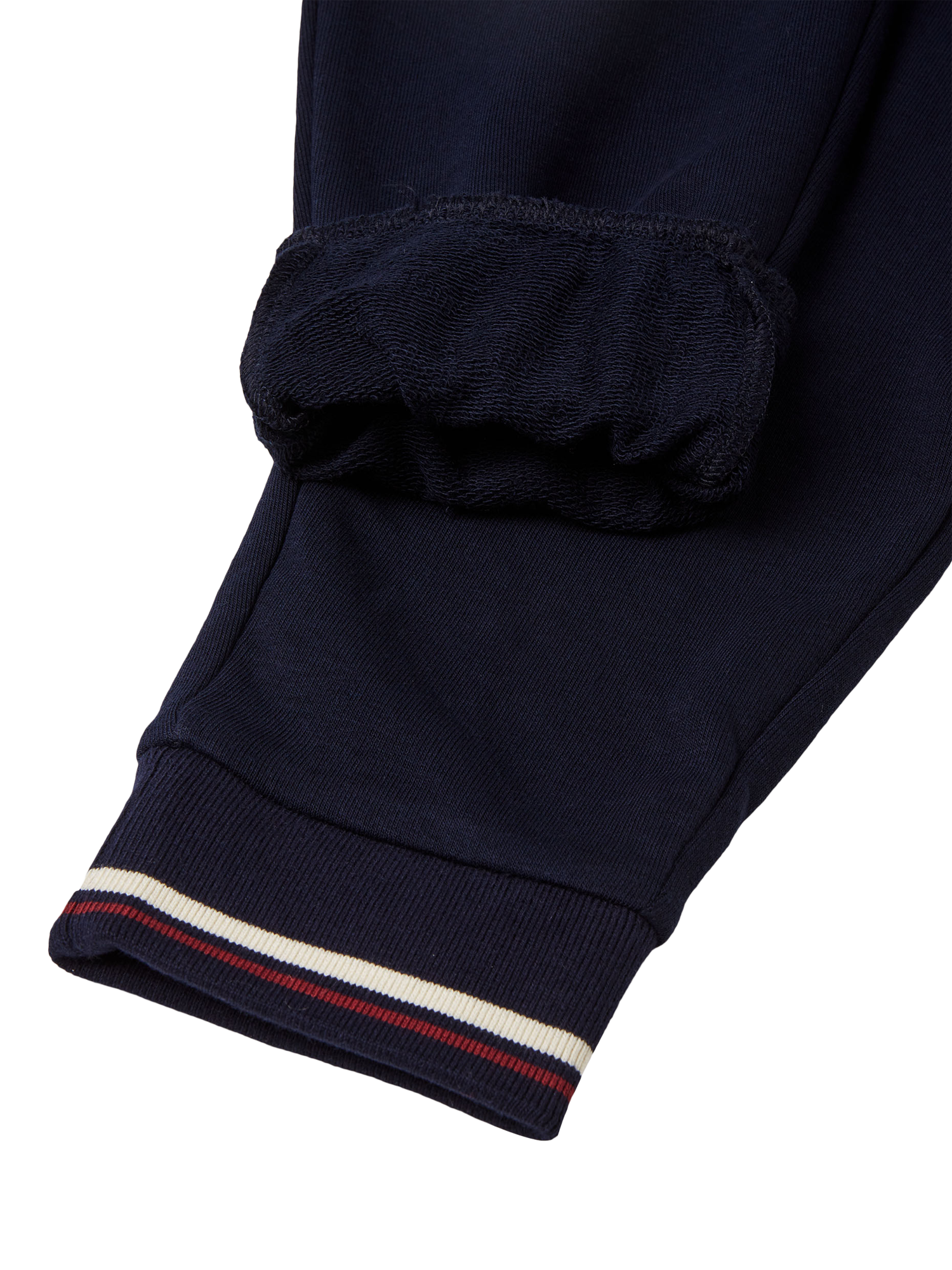 Product image 3 of 3, which shows Benetton Kids' Fleece Joggers, Navy Blue, 10-11 years