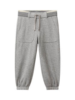 Benetton Kids' Fleece Joggers, Grey, Grey