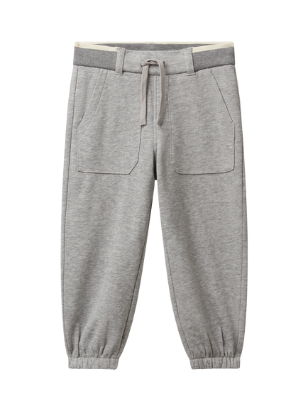 Benetton Kids' Fleece Joggers, Grey, Grey