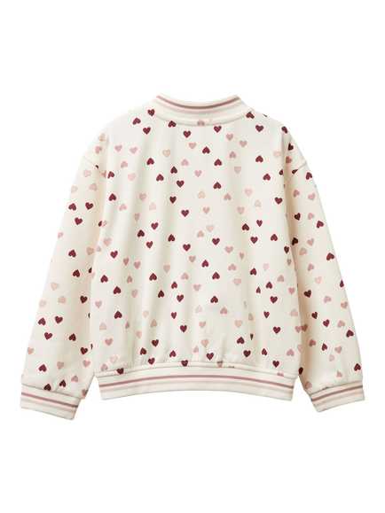 Benetton Kids' Hearts Cotton Blend Fleece - view 2, Multicolor