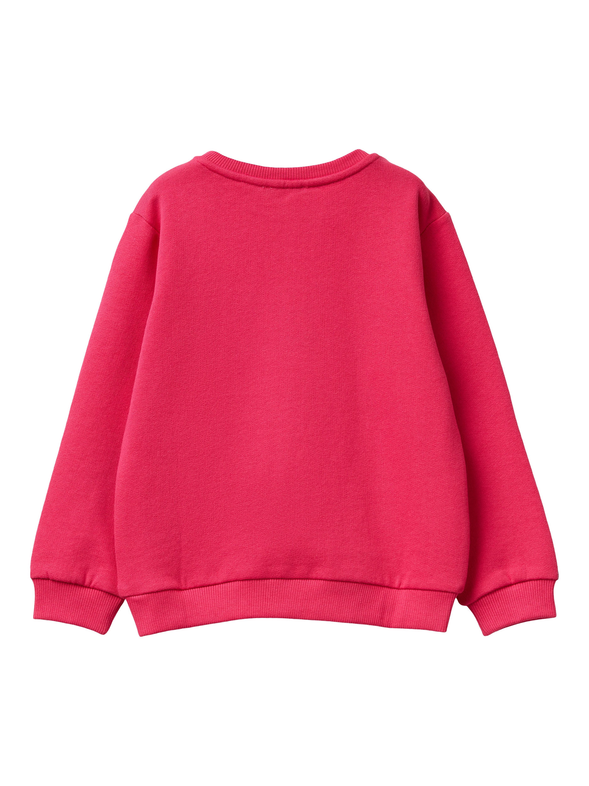Product image 2 of 3, which shows Benetton Kids' Sweatshirt, Fuchsia/Violet, 5-6 years