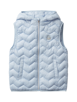 Benetton Kids' Quilted Gilet, Blue