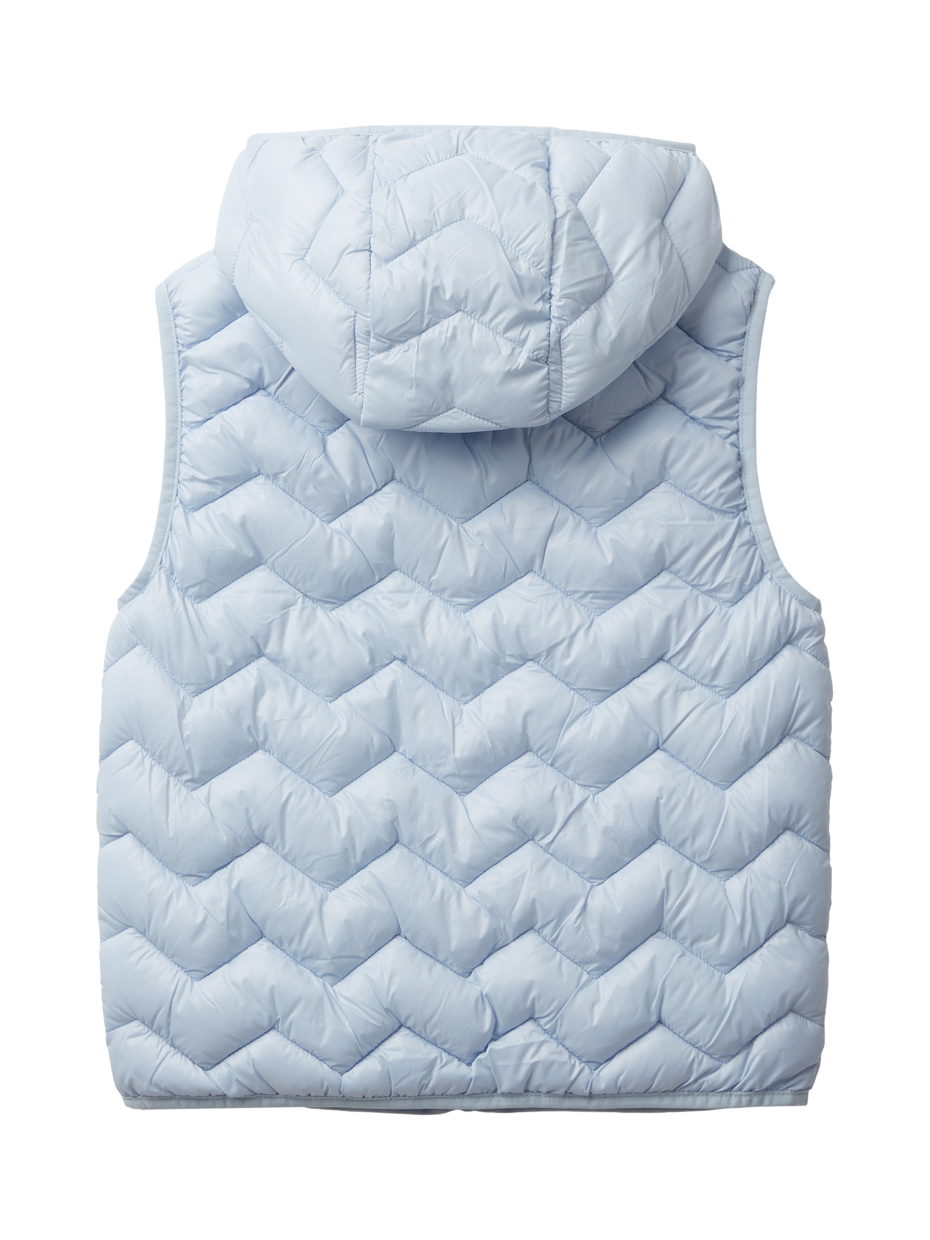 Product image 2 of 3, which shows Benetton Kids' Quilted Gilet, Blue, 6-7 years
