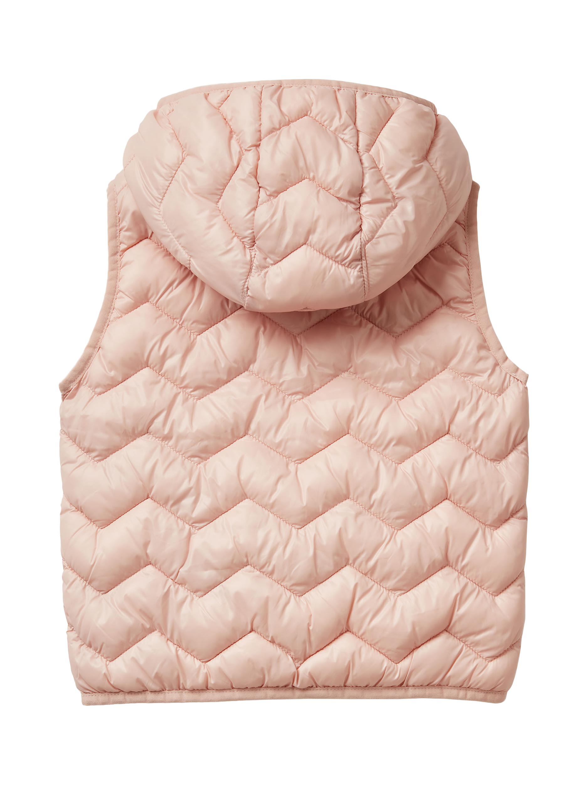 Product image 2 of 3, which shows Benetton Kids' Quilted Gilet, Pink, 4-5 years