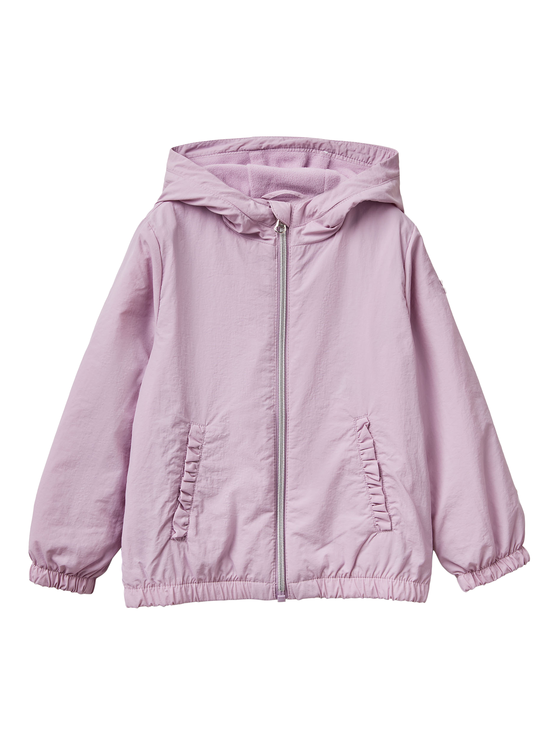 Product image 1 of 3, which shows Benetton Kids' Long Sleeve Raincoat, Violet, 3-4 years