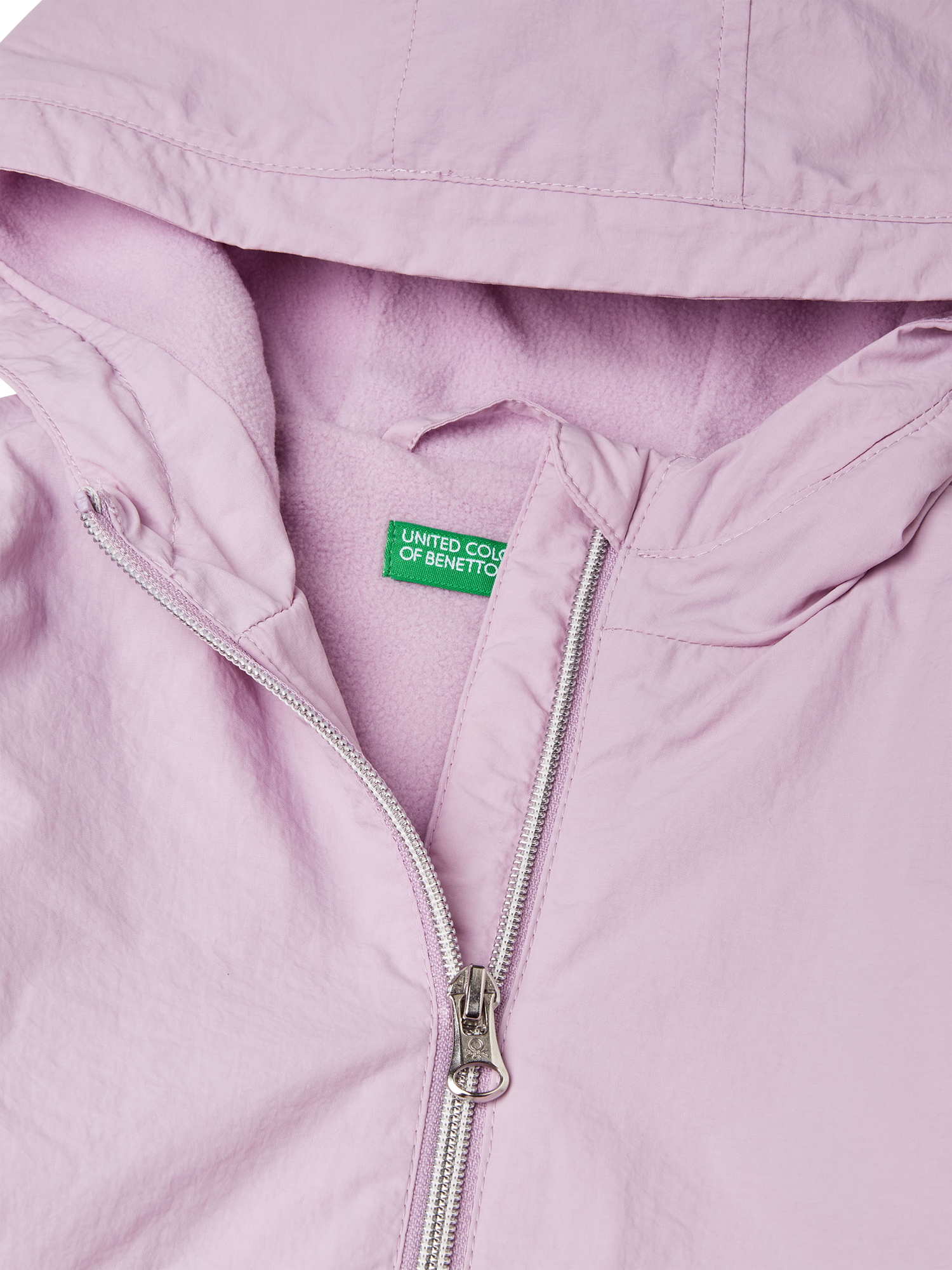 Product image 3 of 3, which shows Benetton Kids' Long Sleeve Raincoat, Violet, 3-4 years
