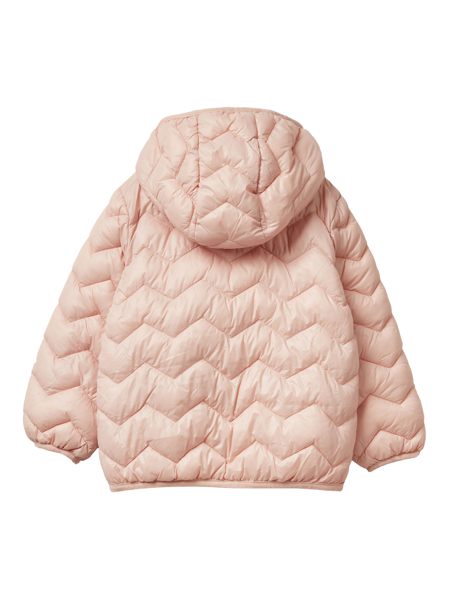 Product image 2 of 3, which shows Benetton Kids' Quilted Jacket, Pink, 18-24 months