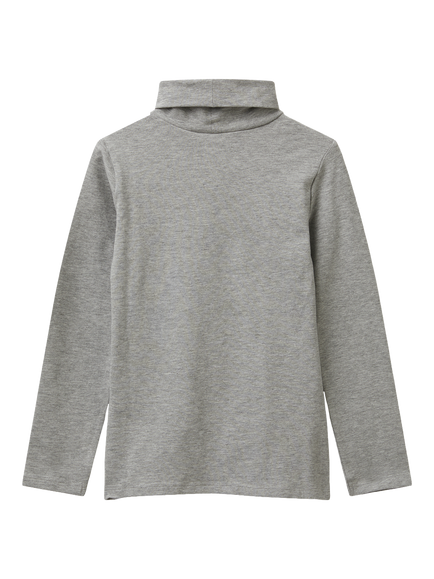 Benetton Kids' Cotton Blend Long Sleeve T-Shirt - view 2, Grey