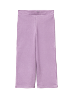 Benetton Kids' Cotton Blend Straight Joggers, Violet