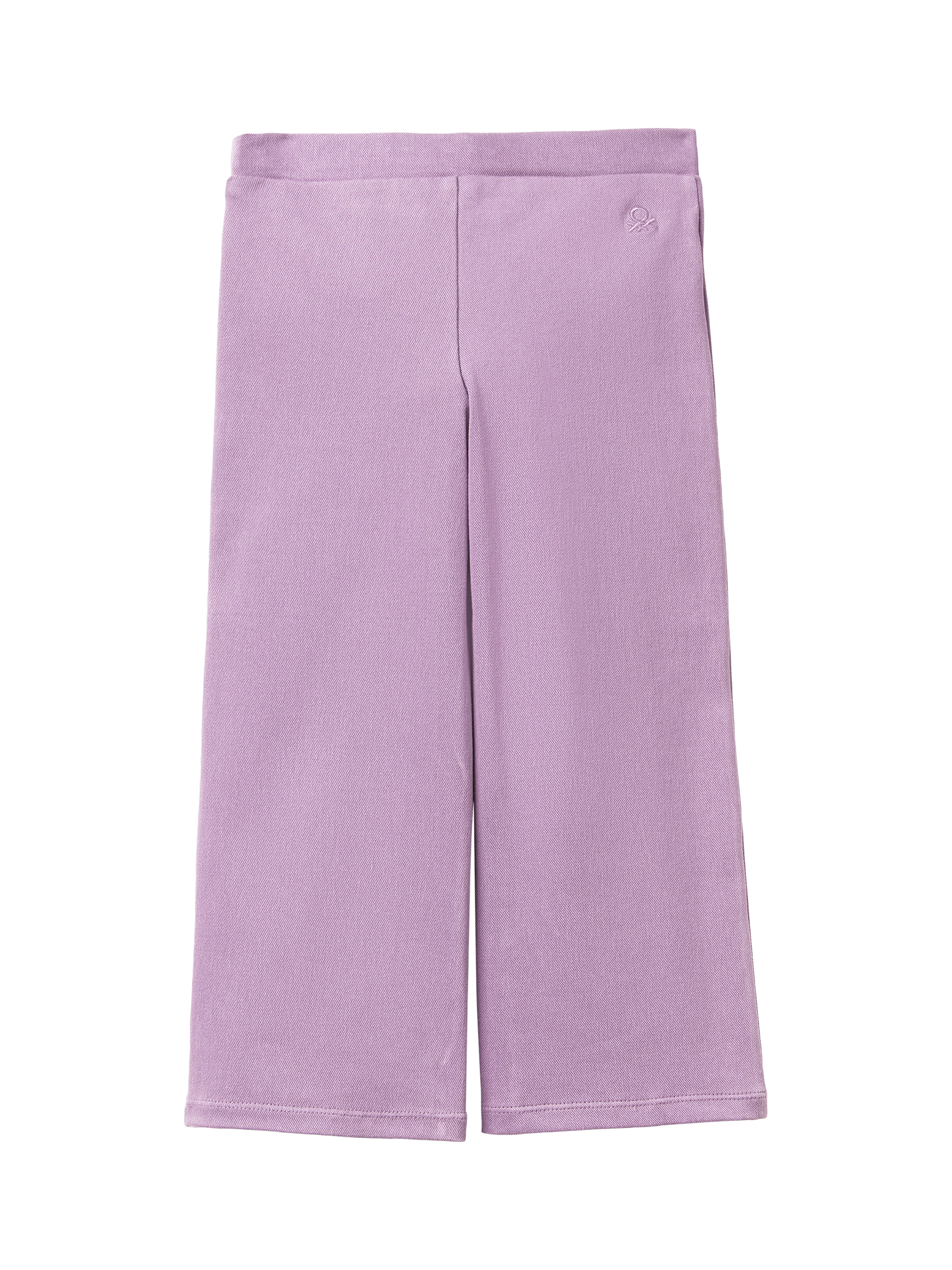 Product image 2 of 3, which shows Benetton Kids' Cotton Blend Straight Joggers, Violet, 3-4 years
