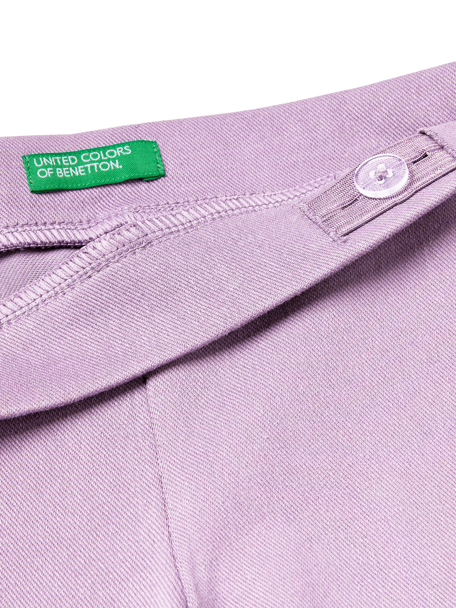 Product image 3 of 3, which shows Benetton Kids' Cotton Blend Straight Joggers, Violet, 3-4 years