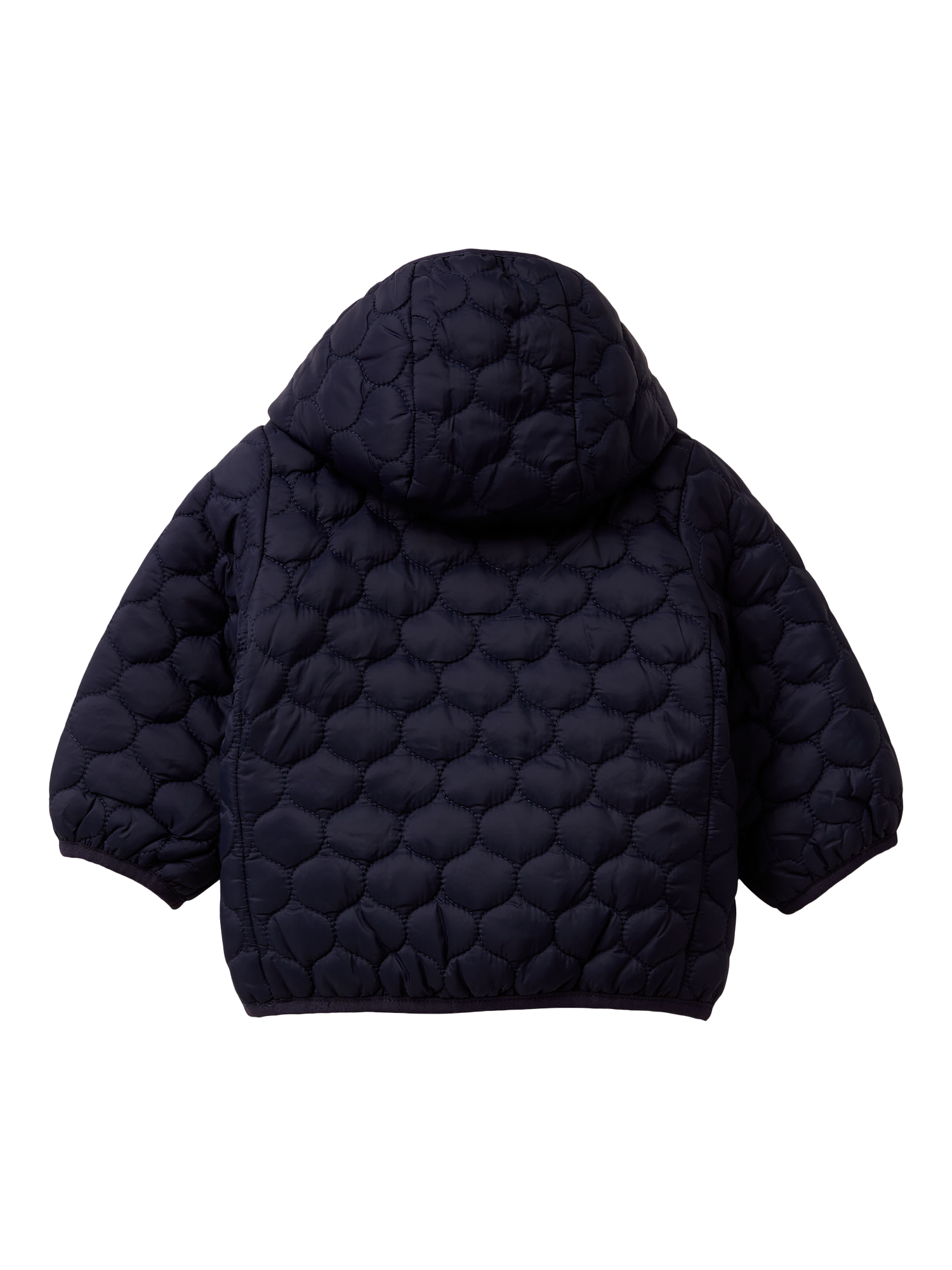 Product image 2 of 3, which shows Benetton Kids' Quilted Jacket, Navy Blue, 1-3 months