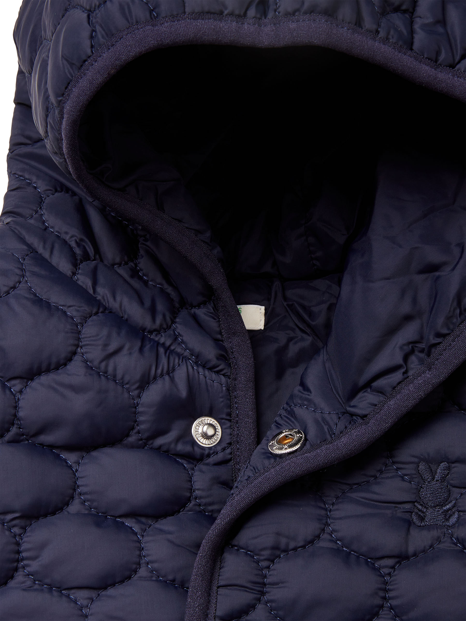 Product image 3 of 3, which shows Benetton Kids' Quilted Jacket, Navy Blue, 1-3 months