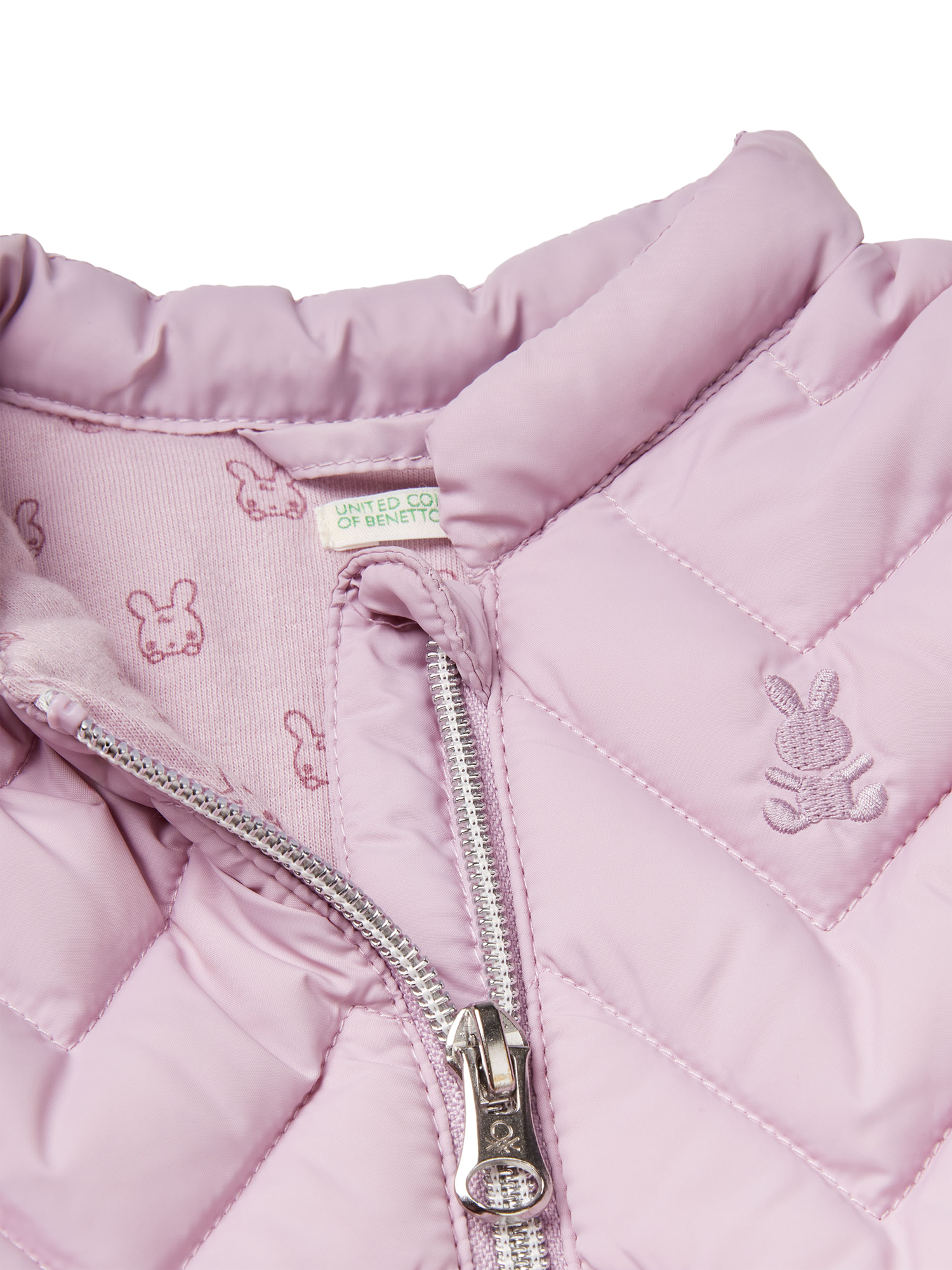 Product image 2 of 2, which shows Benetton Kids' Quilted Jacket, Violet, 1-3 months