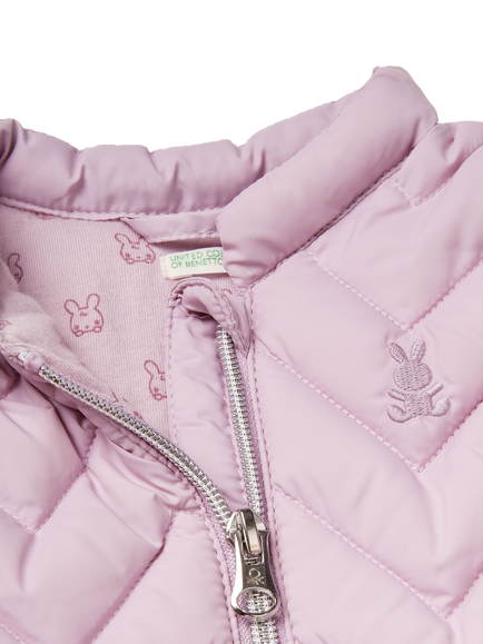 Benetton Kids' Quilted Jacket - view 2, Violet