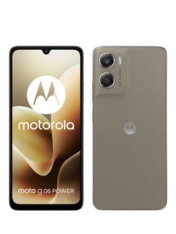 Moto G06 Power Smartphone, Android, 4GB RAM, 6.88”, 4G, SIM Free, Brown