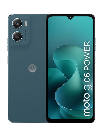 Moto G06 Power Smartphone, Android, 4GB RAM, 6.88”, 4G, SIM Free, Blue