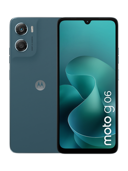 Moto G06 Smartphone, Android, 4GB RAM, 6.88”, 4G, SIM Free, Blue