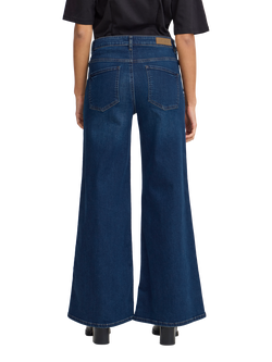 ICHI Wiggy Wide Leg Jeans, Dark Blue - view 2, Dark Blue