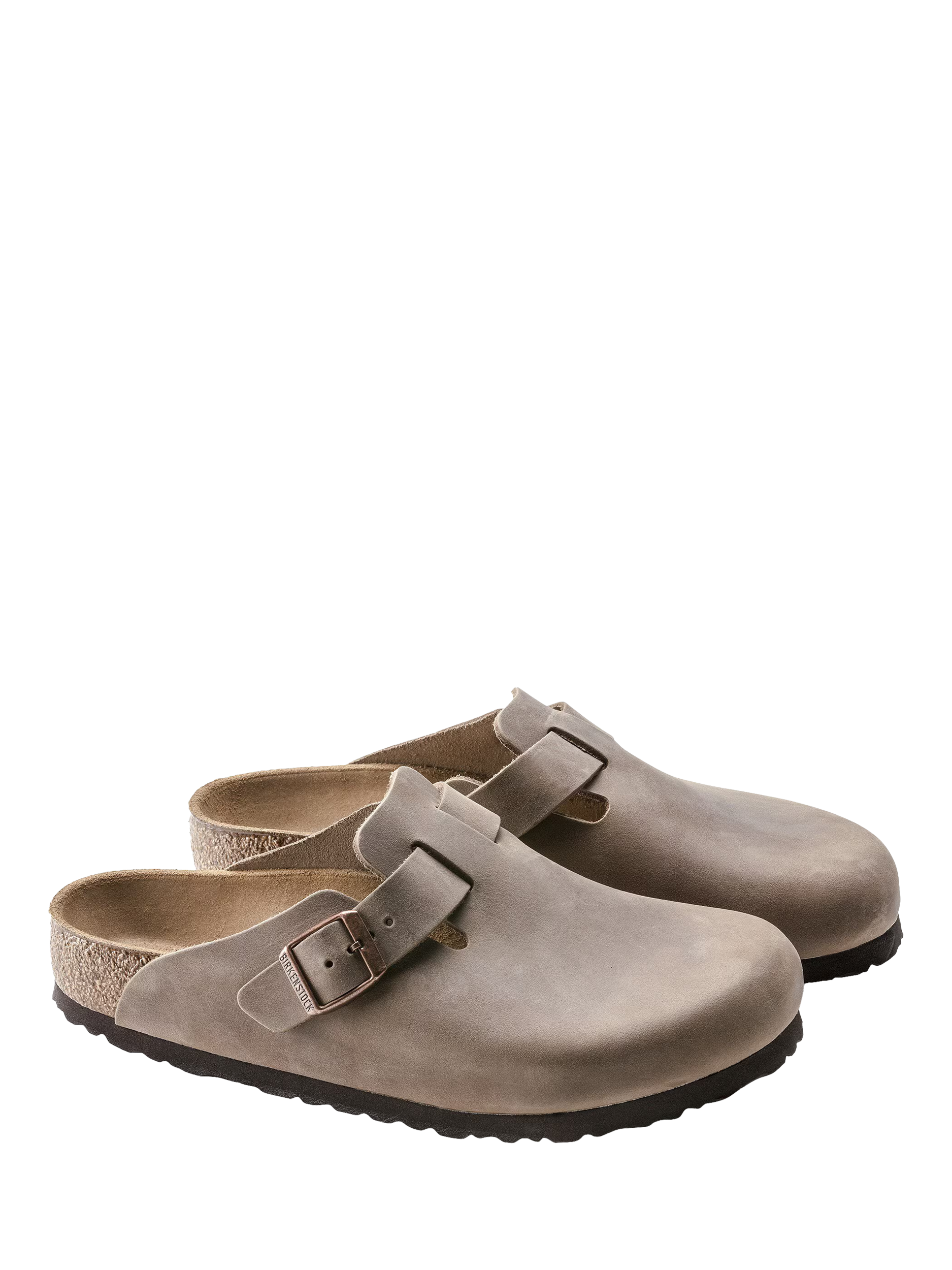 Product image 2 of 5, which shows Birkenstock Boston Leather Clogs, Tabacco Brown, 8